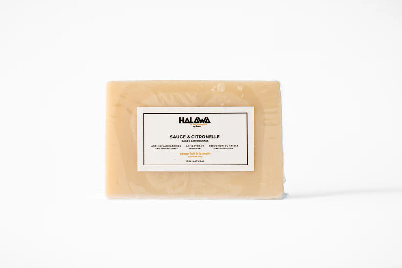 Savon Naturel à la Sauge et à la Citronnelle Fait Main par HALAWA