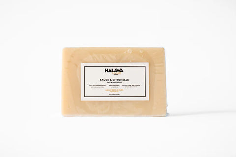 Savon Naturel à la Sauge et à la Citronnelle Fait Main par HALAWA